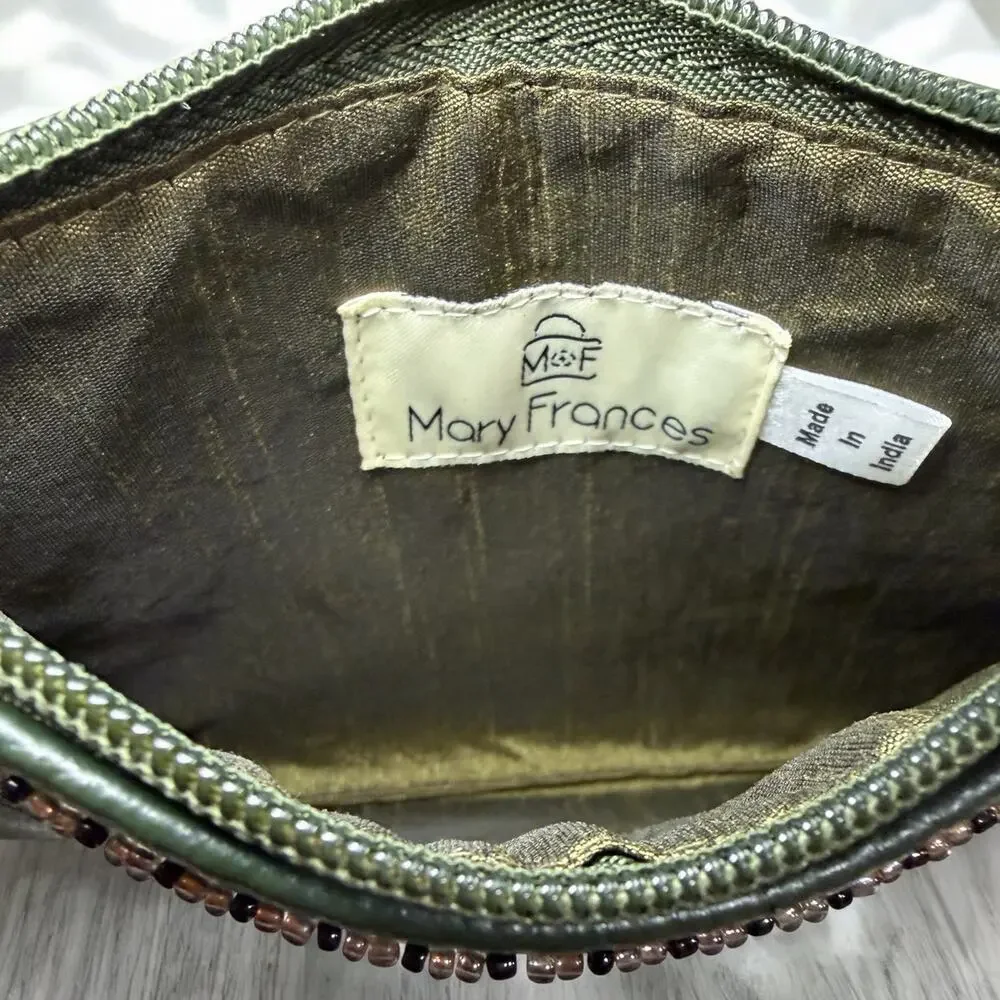 NWT Mary Frances Bag #S001 - 847 “Feathered Friend” Large Wristlet